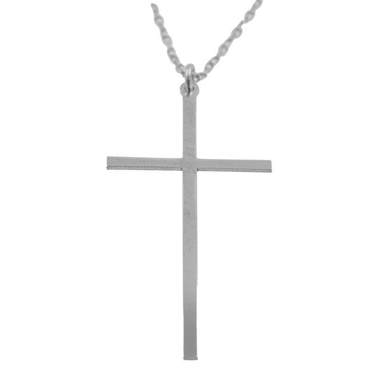 Silver Chain with Cross Pendant