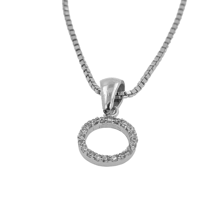 Silver earrings with cubic zirconia