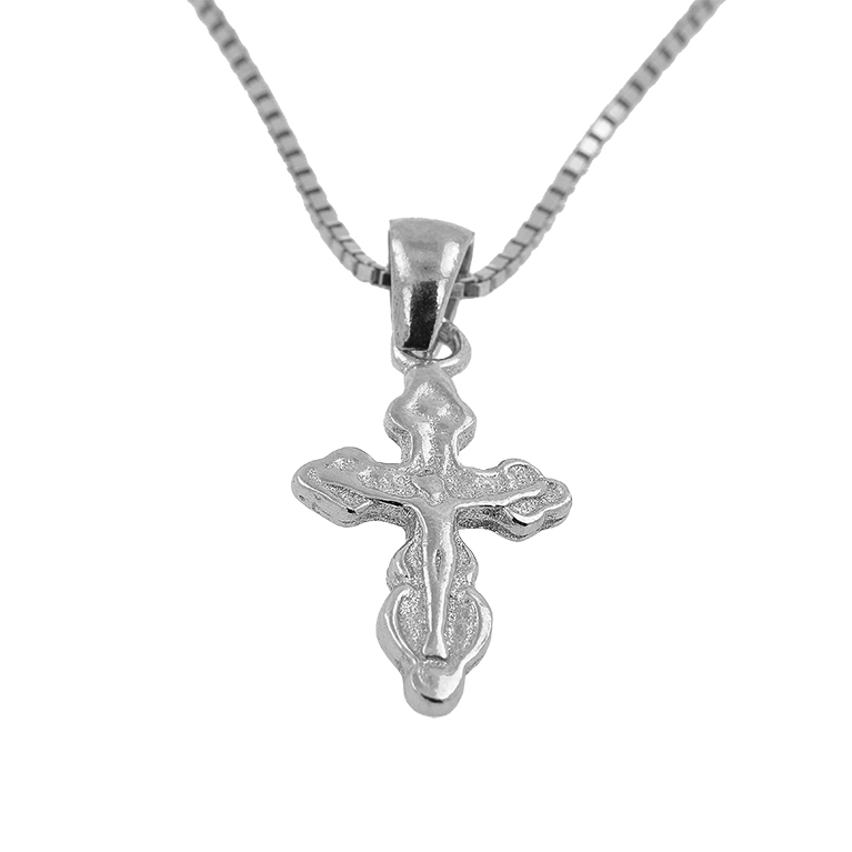 Silver Chain with Cross Pendant