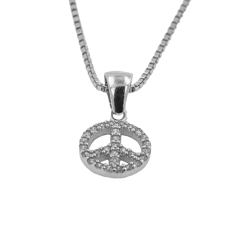 Silver earrings with cubic zirconia