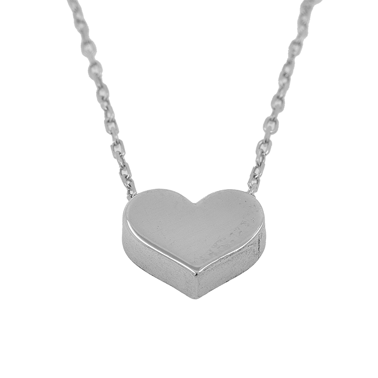 Silver Chain with Heart Pendant
