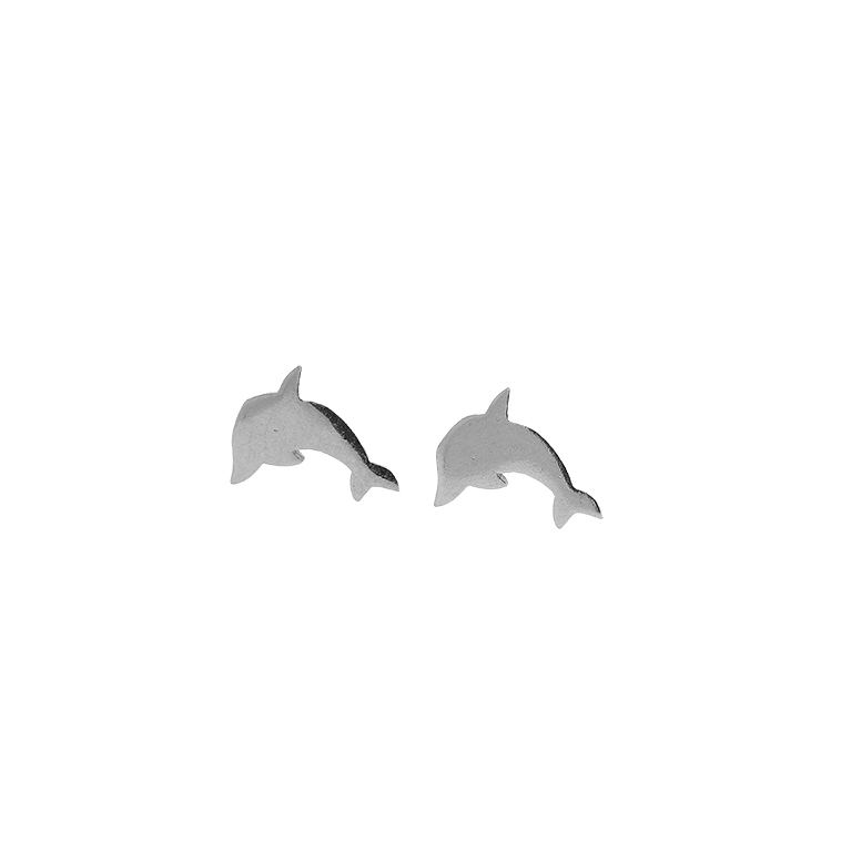 Silver Dolphin Earrings