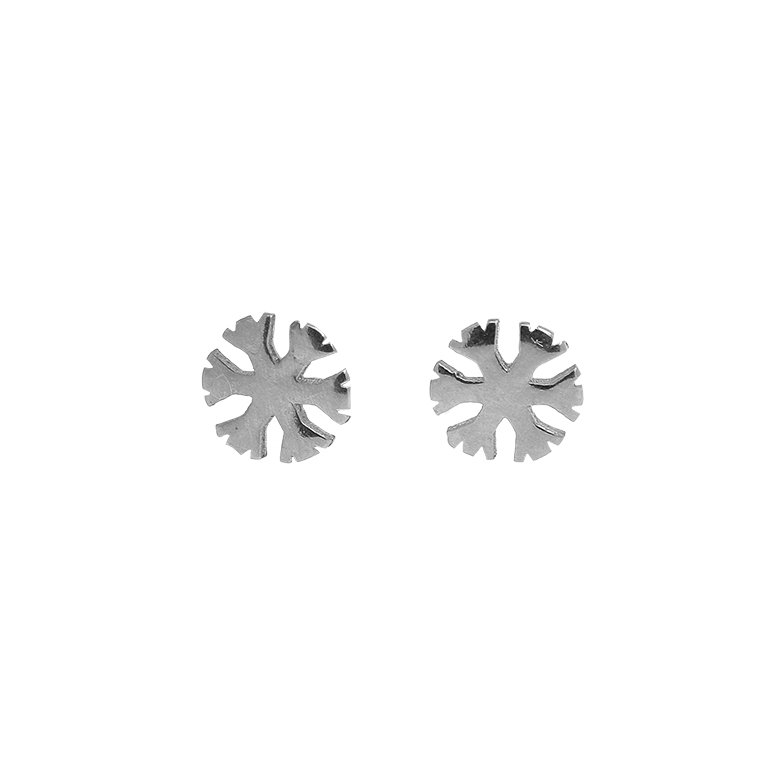 Silver Snowflake Earrings