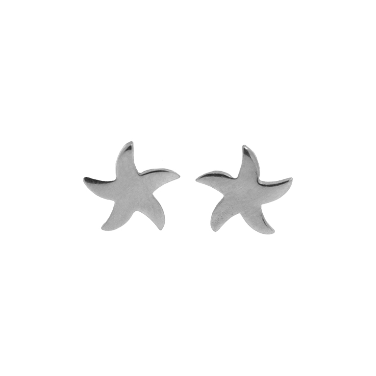 Silver Star Earrings