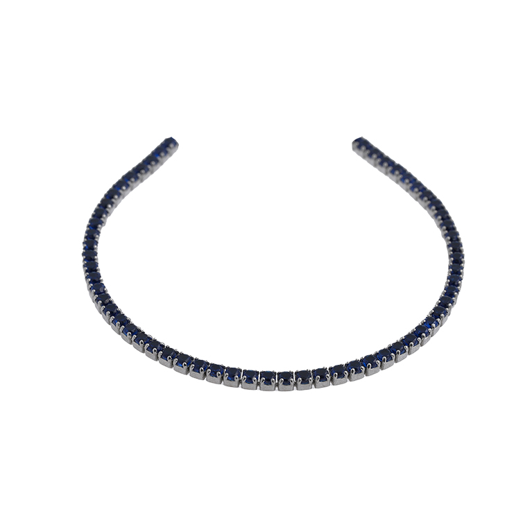 Silver Chain with Zirconium